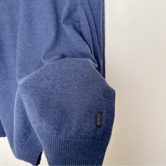 Hugo Boss Mens Xlarge Vneck Extrafine Merino Slim Fit Baku Sweater - Picture 6 of 15